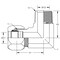 World Wide Fittings Flareless Compression to Male Pipe 90 Degree Elbow 7405X16X16 - alternate 2